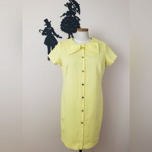 Adorable vintage 1960s/1970's polyester dress- XL- please note description